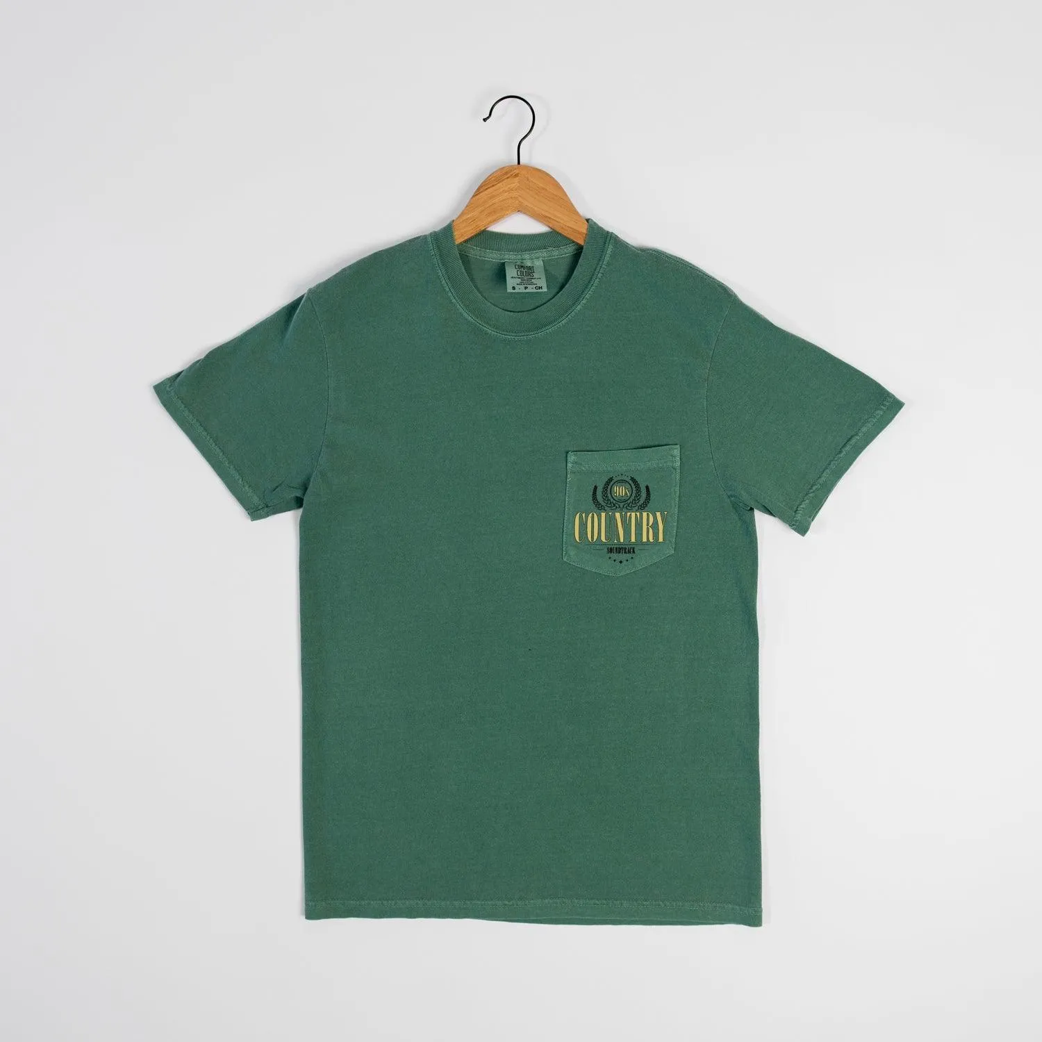 90's Country Soundtrack washed pocket Tee