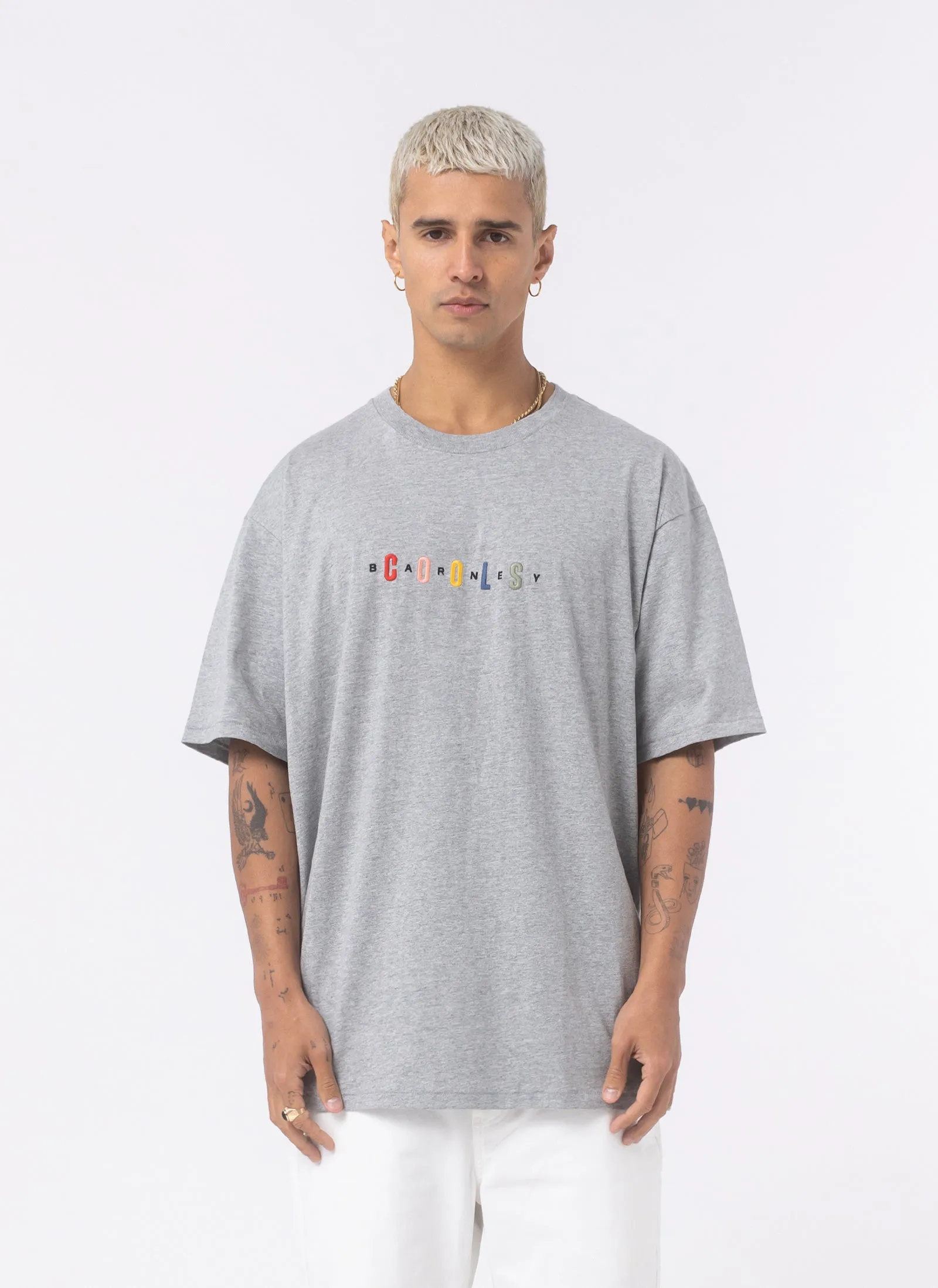 90s Homie Tee Grey Melange