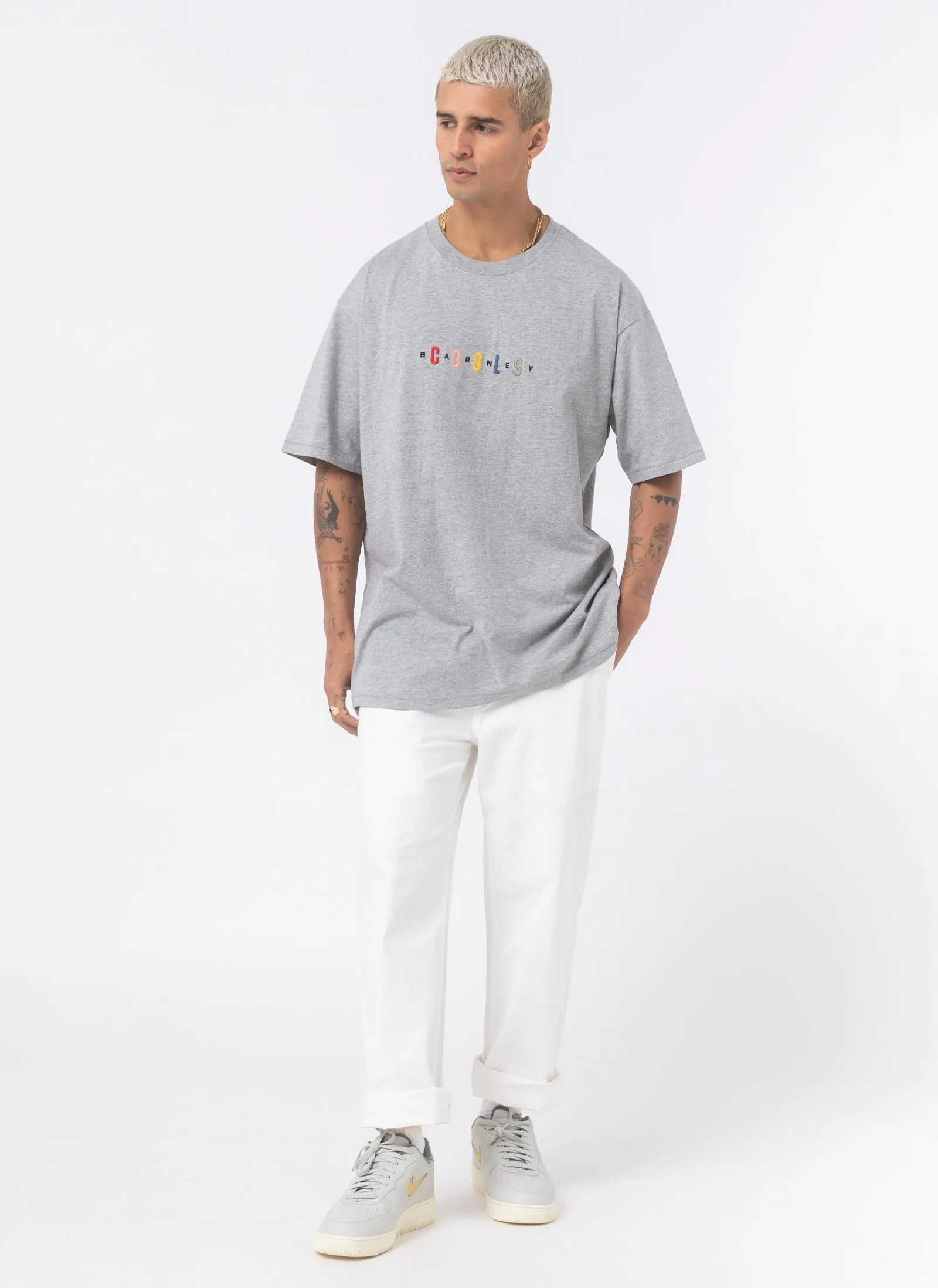 90s Homie Tee Grey Melange