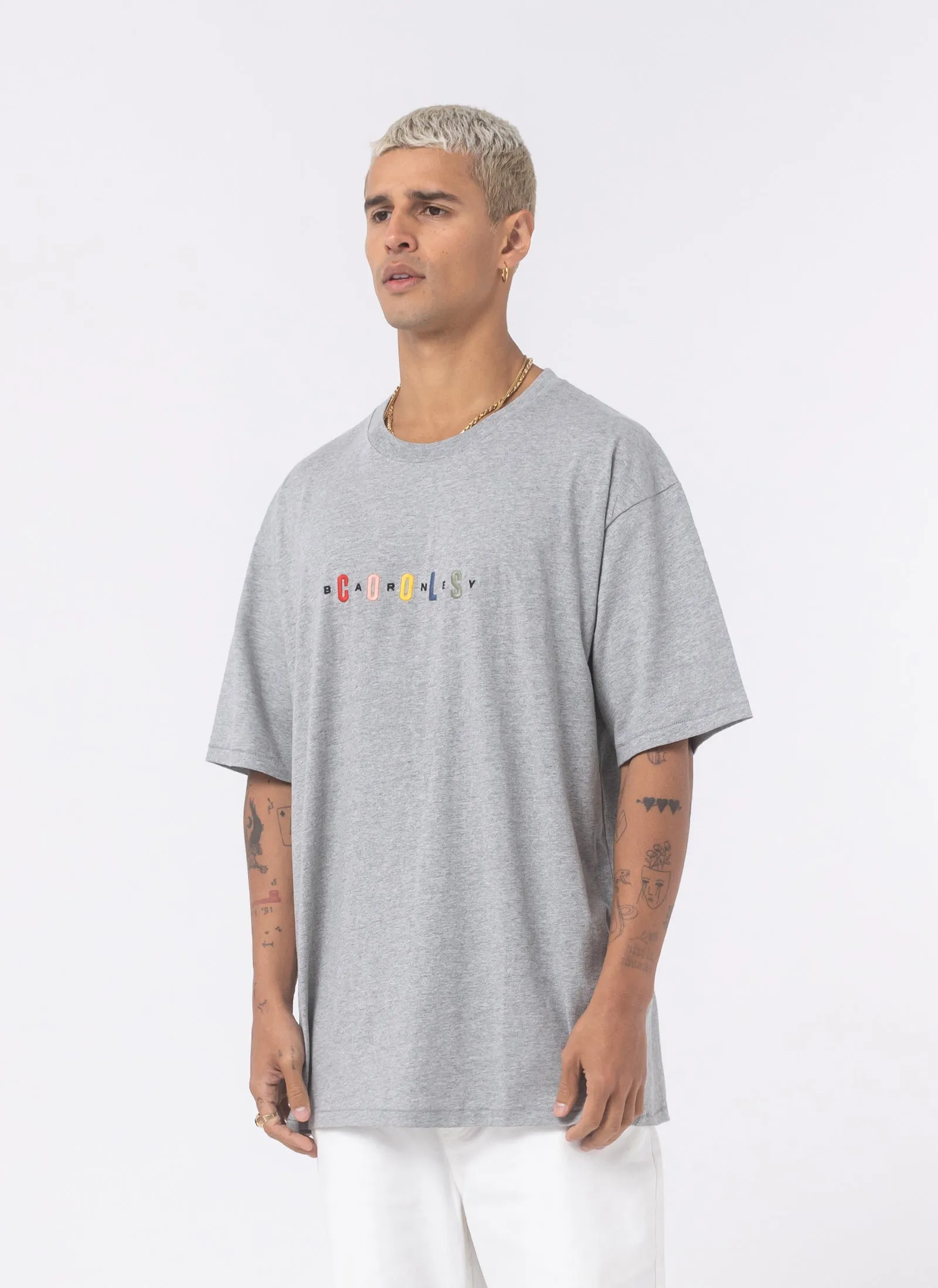 90s Homie Tee Grey Melange