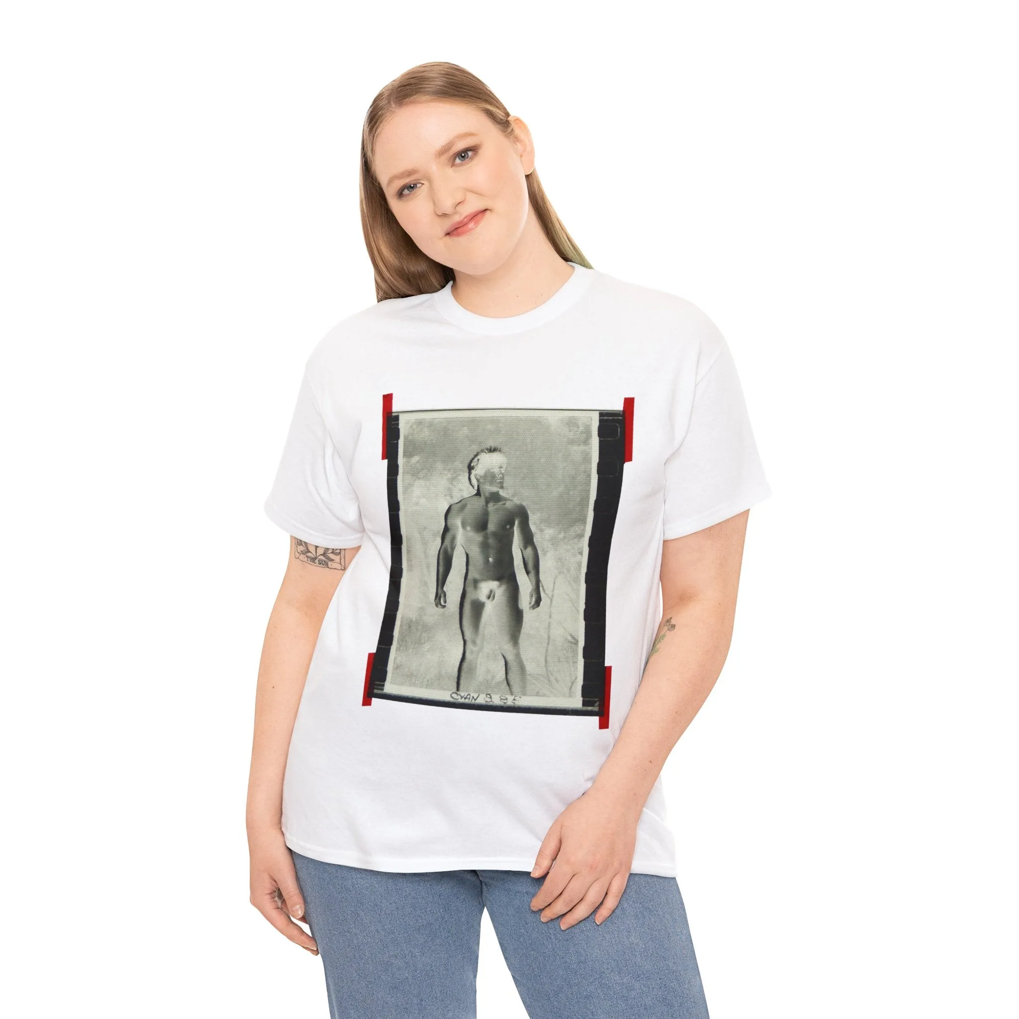 90S VINTAGE GAY PORN TRANSPARENCY Unisex Heavy Cotton Tee #5