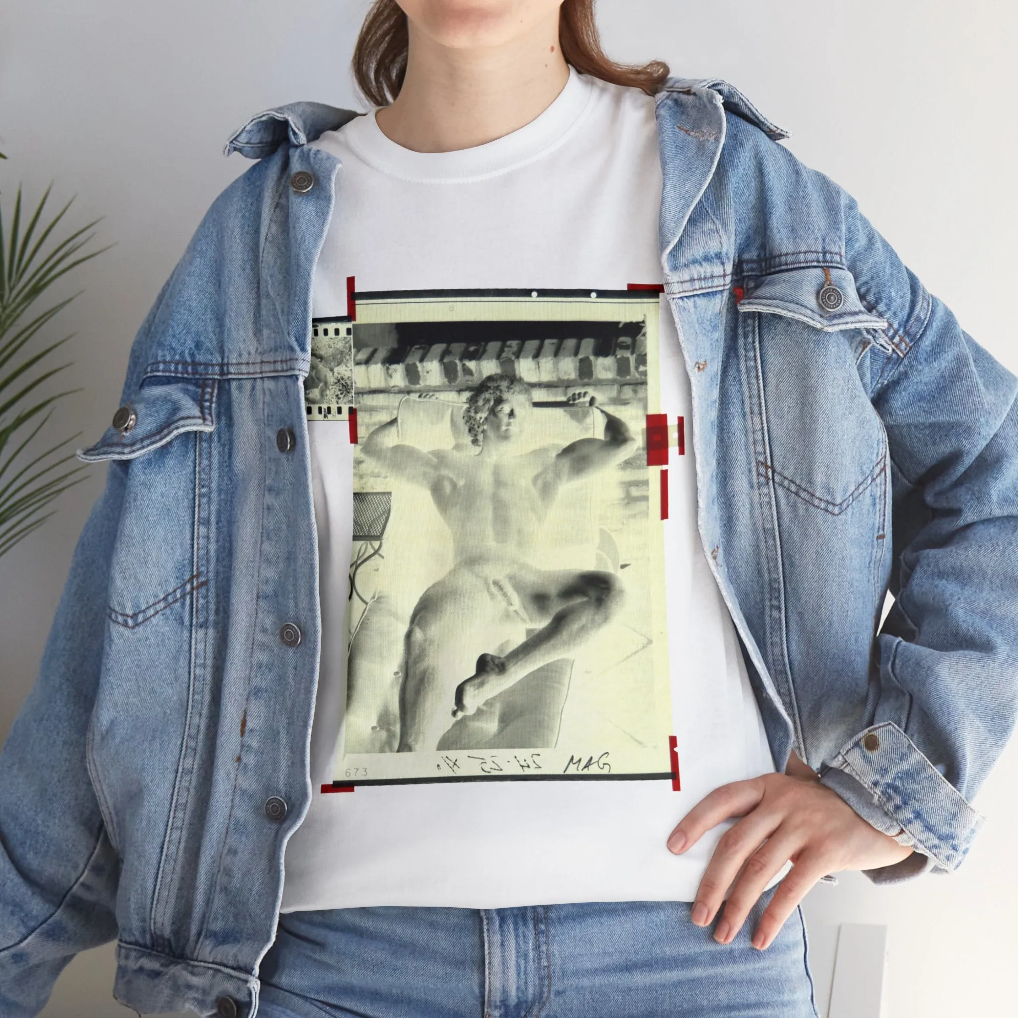 90S VINTAGE GAY PORN TRANSPARENCY Unisex Heavy Cotton Tee #6