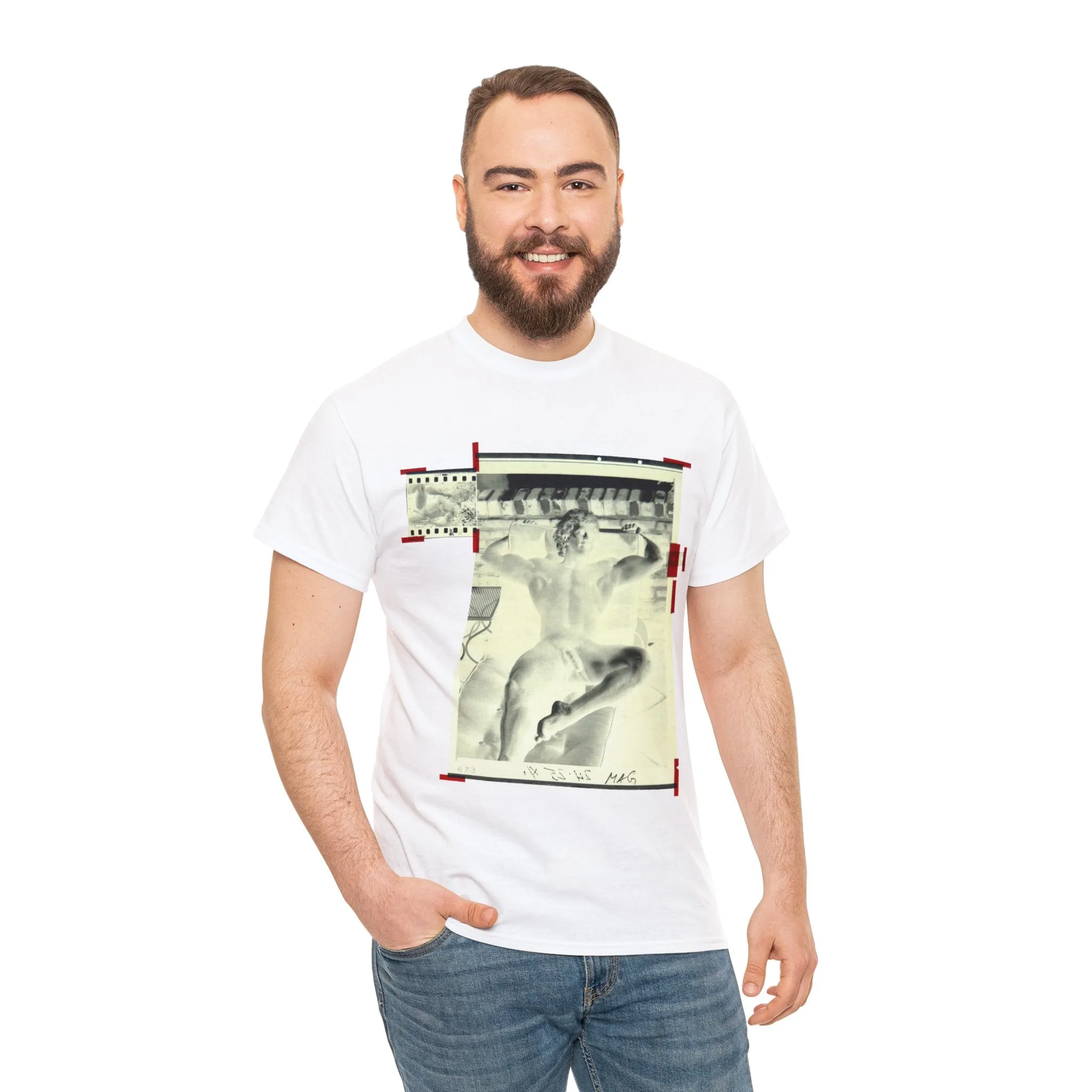 90S VINTAGE GAY PORN TRANSPARENCY Unisex Heavy Cotton Tee #6