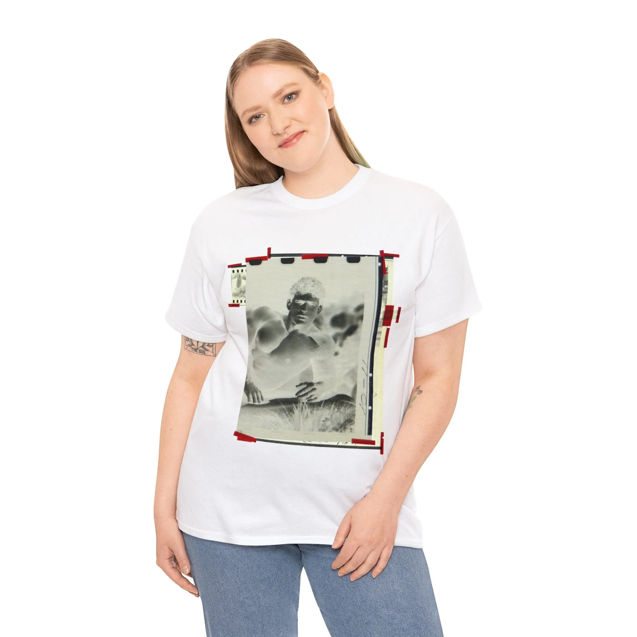 90S VINTAGE GAY PORN TRANSPARENCY Unisex Heavy Cotton Tee #7