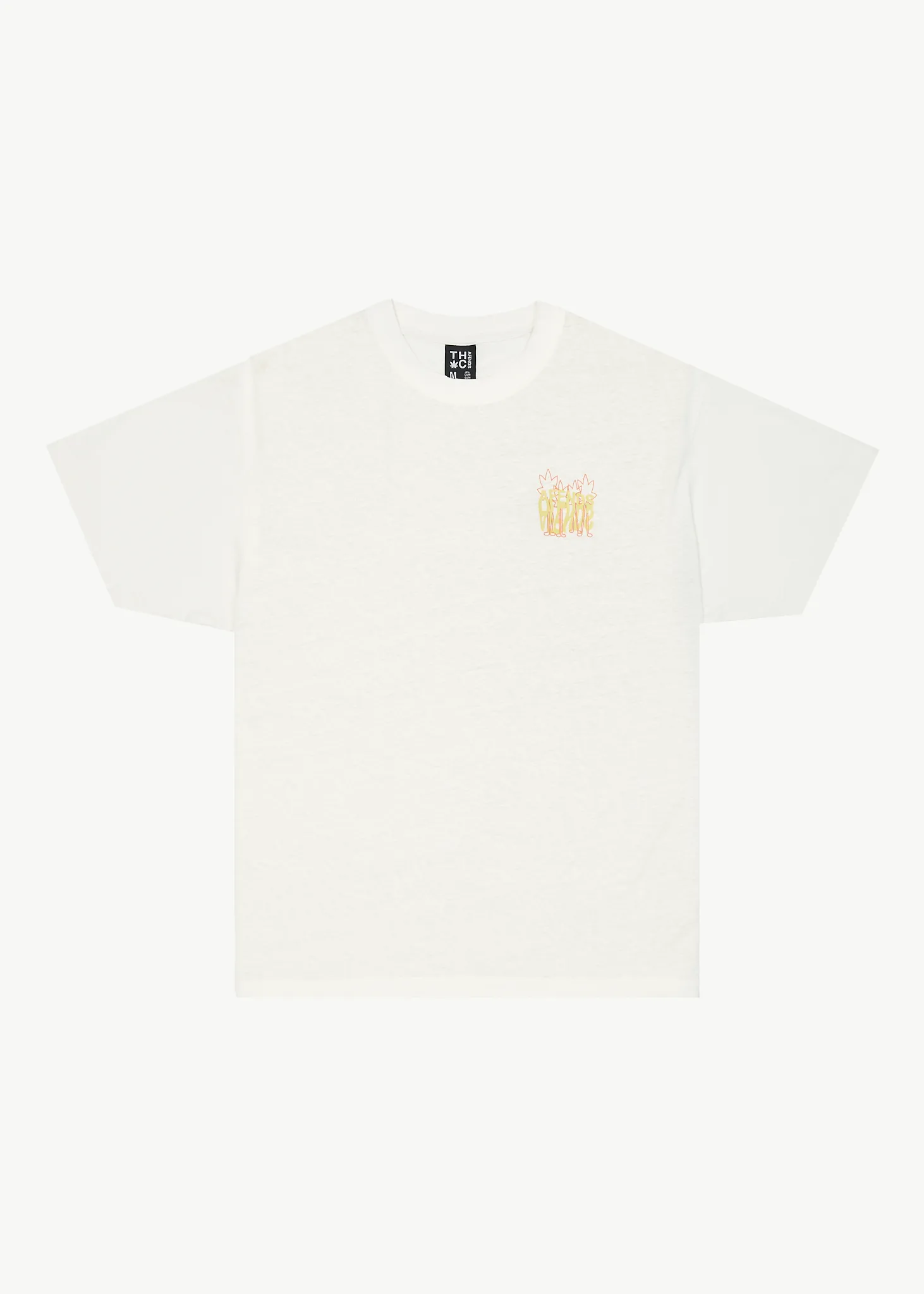 AFENDS Mens Vibrations - Boxy Graphic T-Shirt - Off White