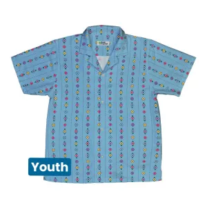 Arcade Pixel Flowers Youth Hawaiian Shirt