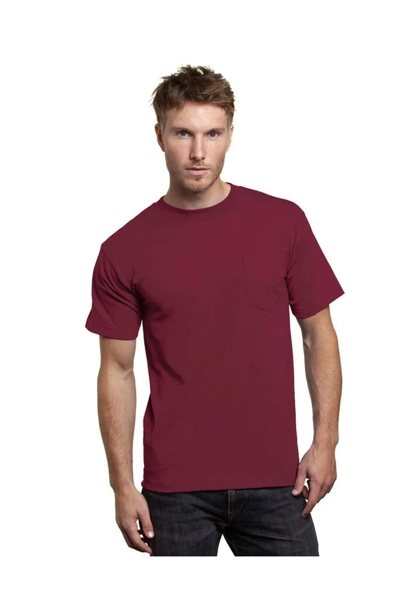 Bayside BA7100: Adult 6.1 oz., 100% Cotton Pocket T-Shirt, Basic Colors