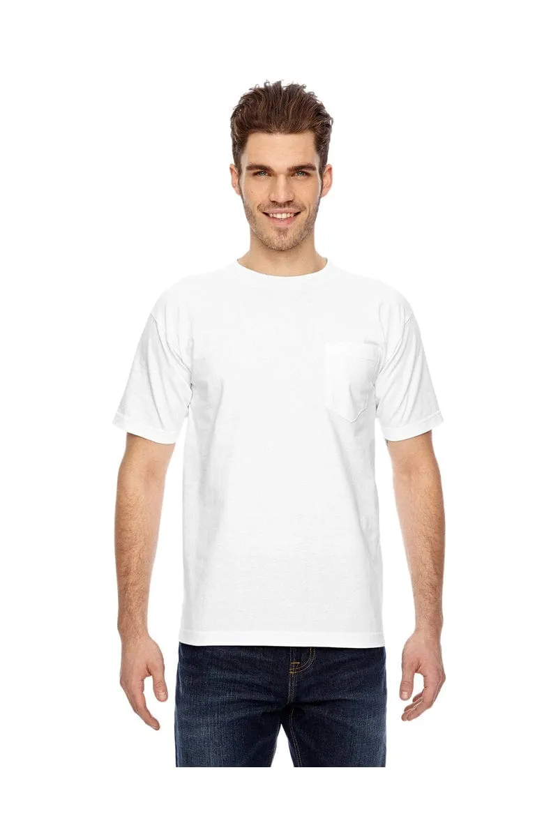 Bayside BA7100: Adult 6.1 oz., 100% Cotton Pocket T-Shirt, Basic Colors