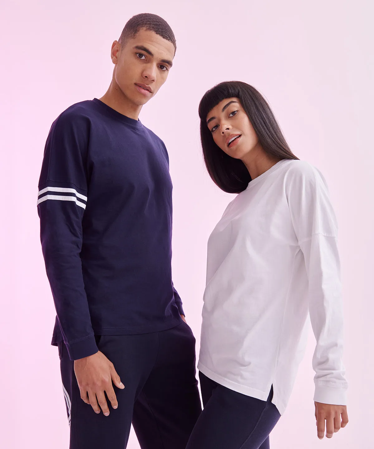 Black - Unisex drop shoulder slogan top