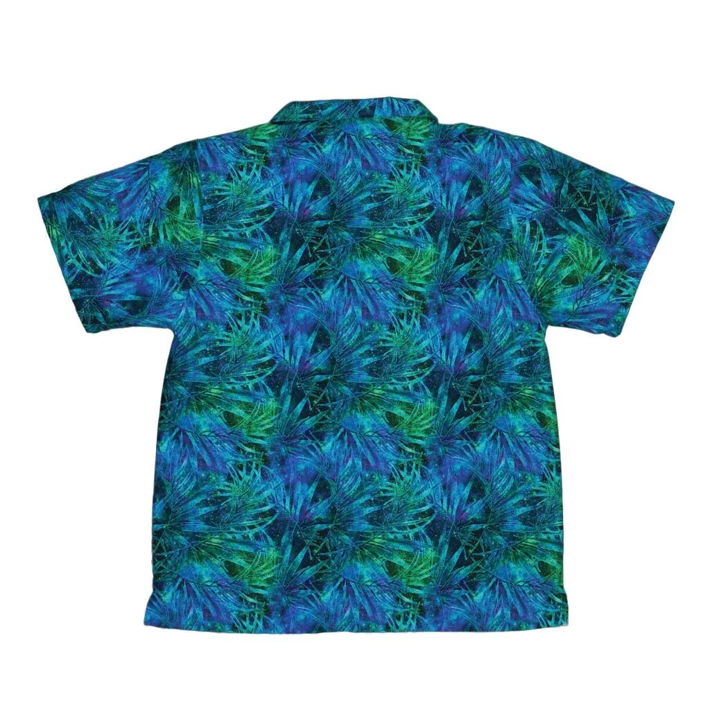 Blue Green Hawaiian Space Youth Hawaiian Shirt