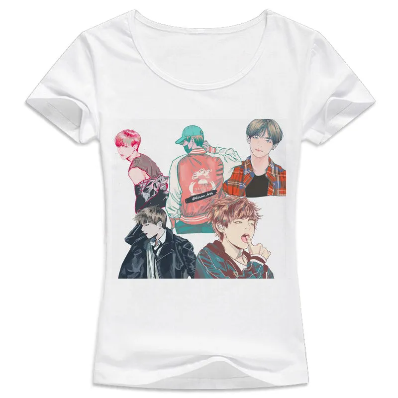 BTS Bangtan Boys Printed Tees