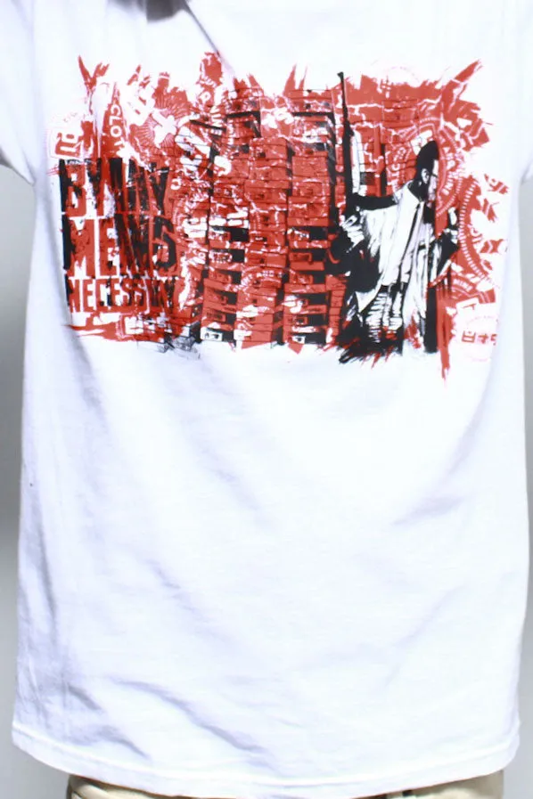 By Any Means Necessary Fire Red T Shirt