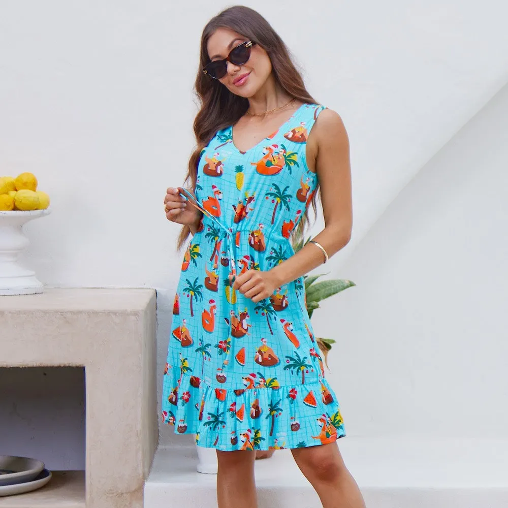 Christmas Pool Party - Womens Festive Dress