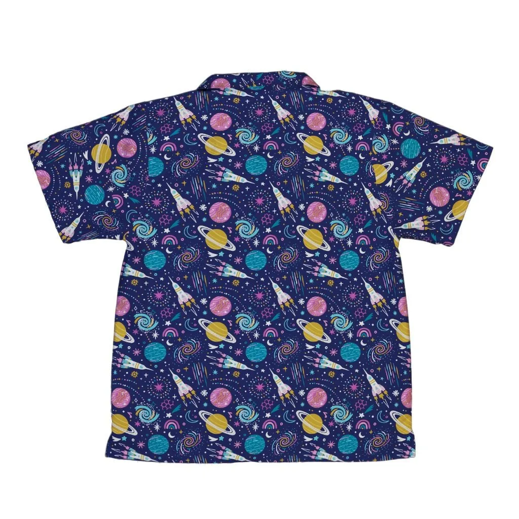 Cosmic Cute Outer Space Youth Hawaiian Shirt