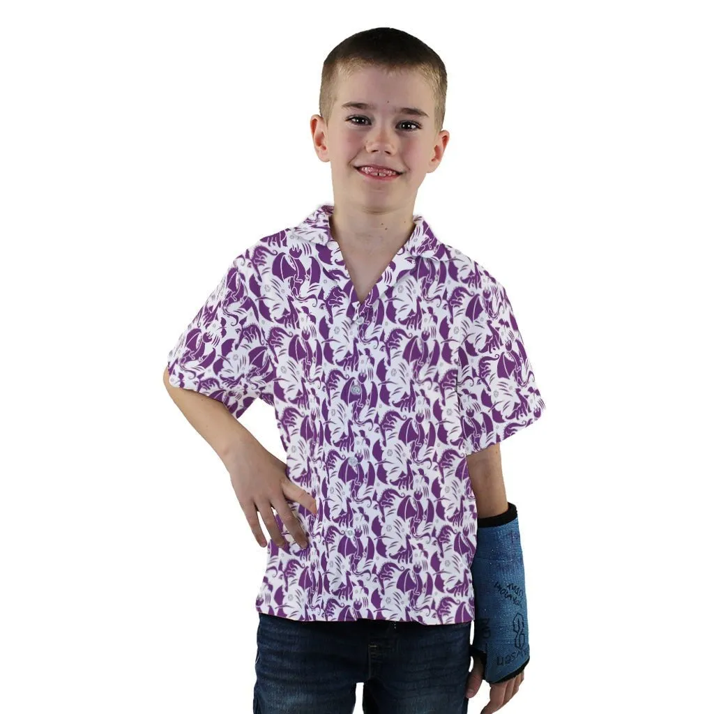 Dnd Purple Dragons Youth Hawaiian Shirt