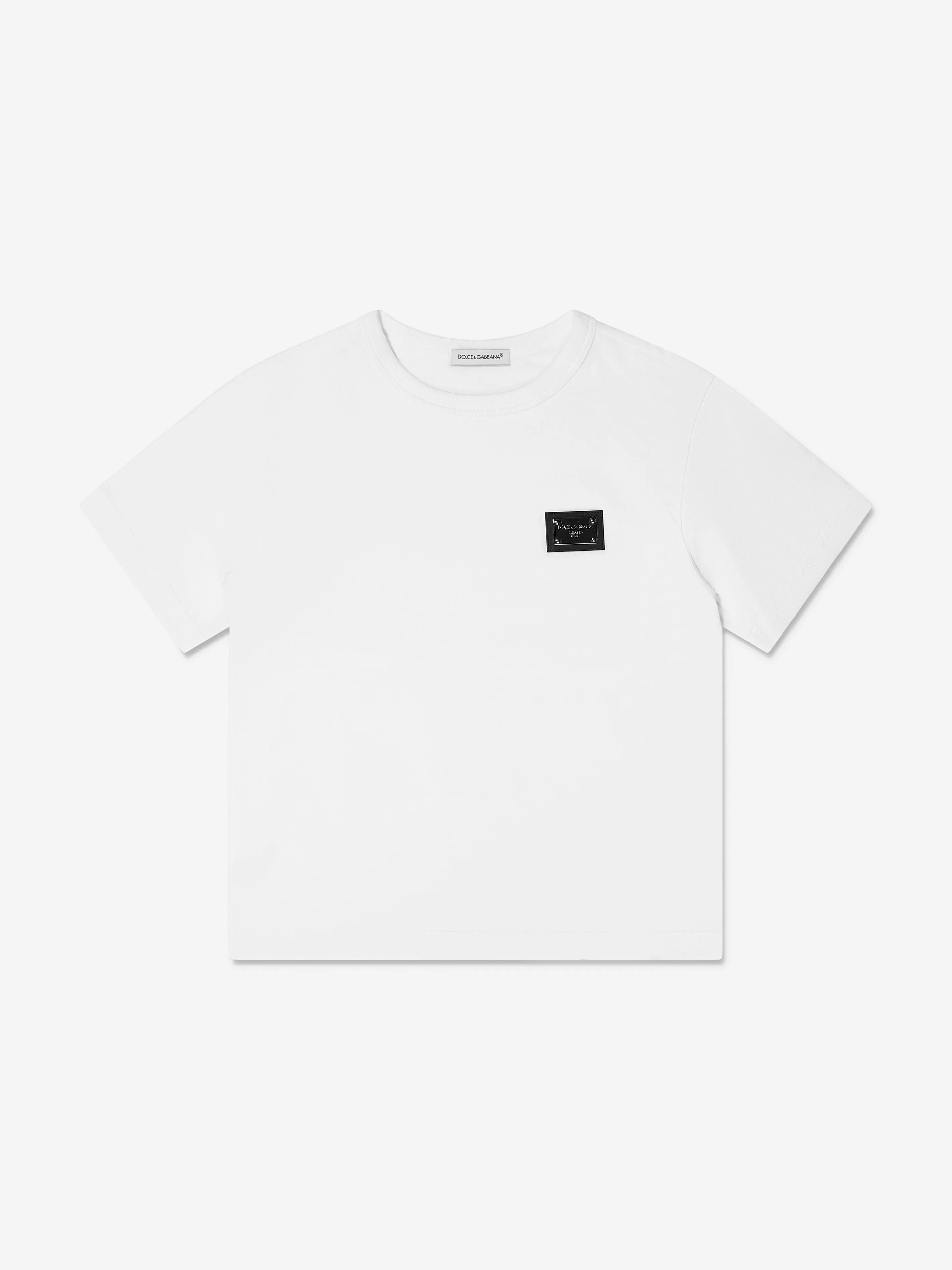 Dolce & Gabbana Boys Logo T-Shirt in White