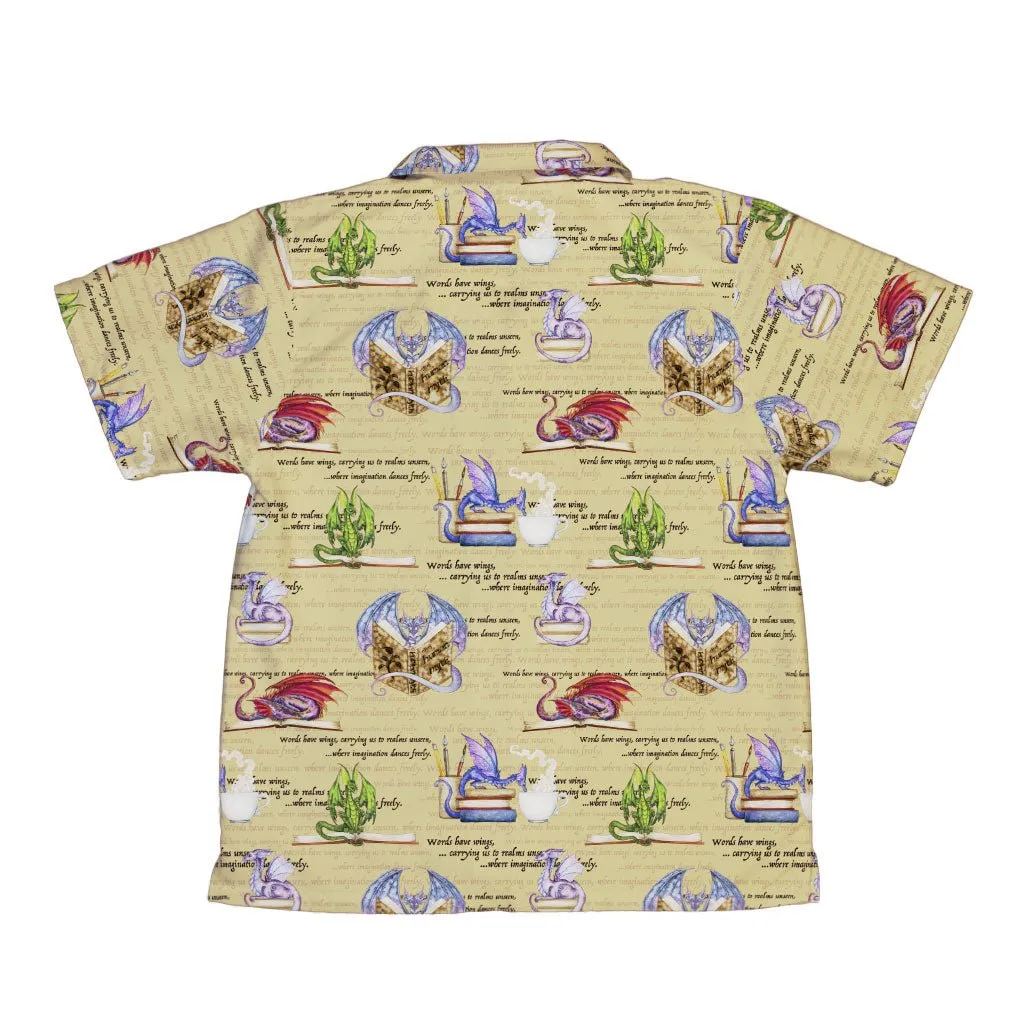 Dragon Bookworm Youth Hawaiian Shirt