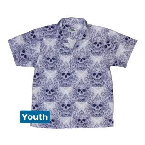 Episodic Skull Lavender Youth Hawaiian Shirt