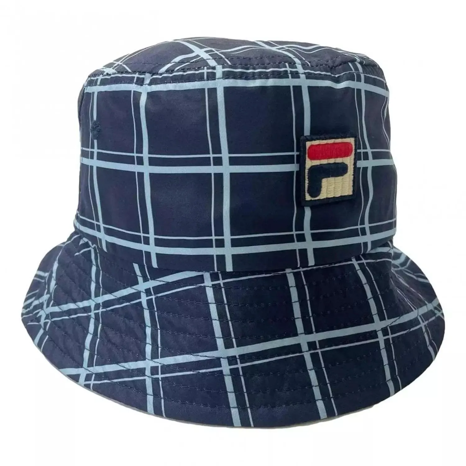 FILA Mens Retro Oscar Heritage Check Printed Bucket Hat