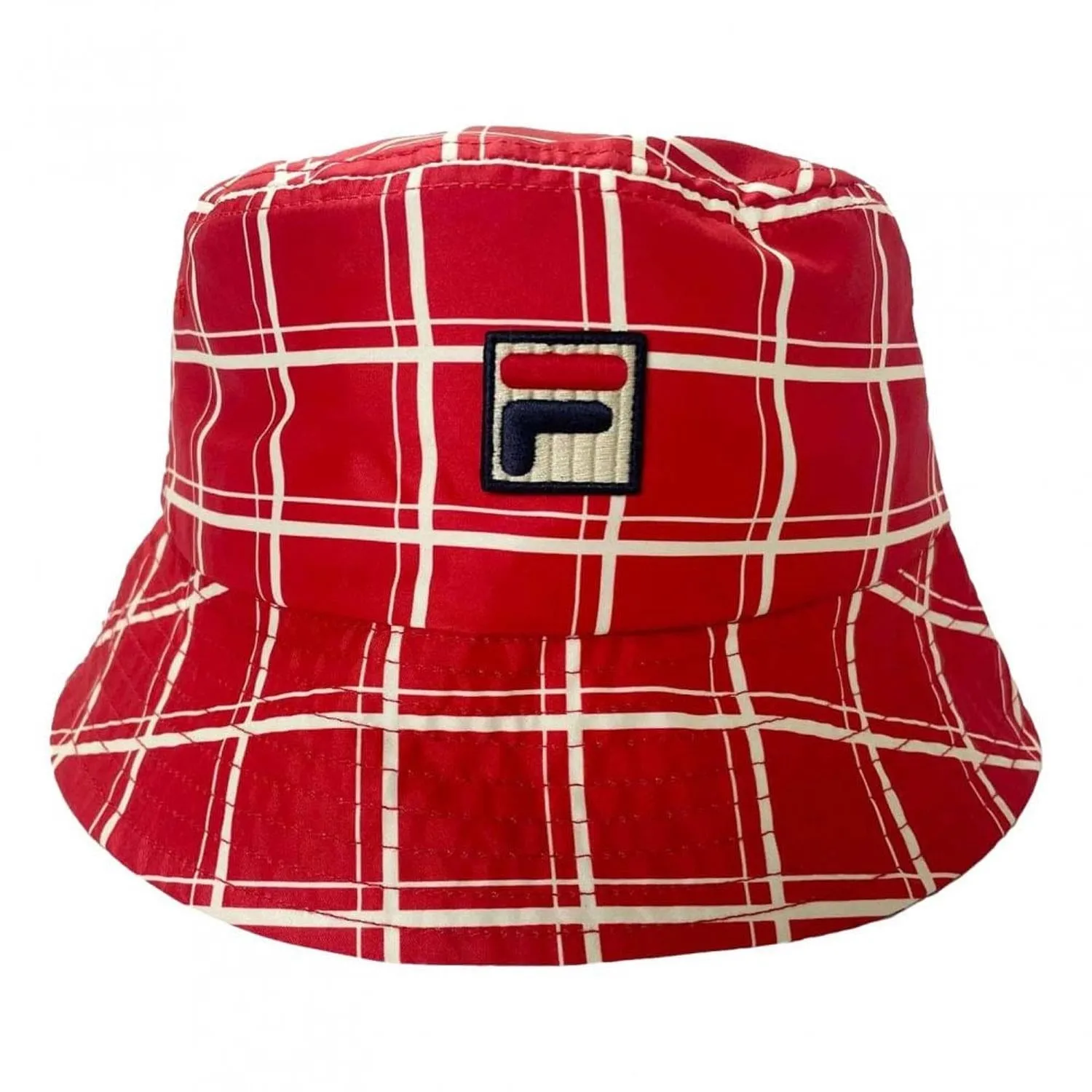 FILA Mens Retro Oscar Heritage Check Printed Bucket Hat