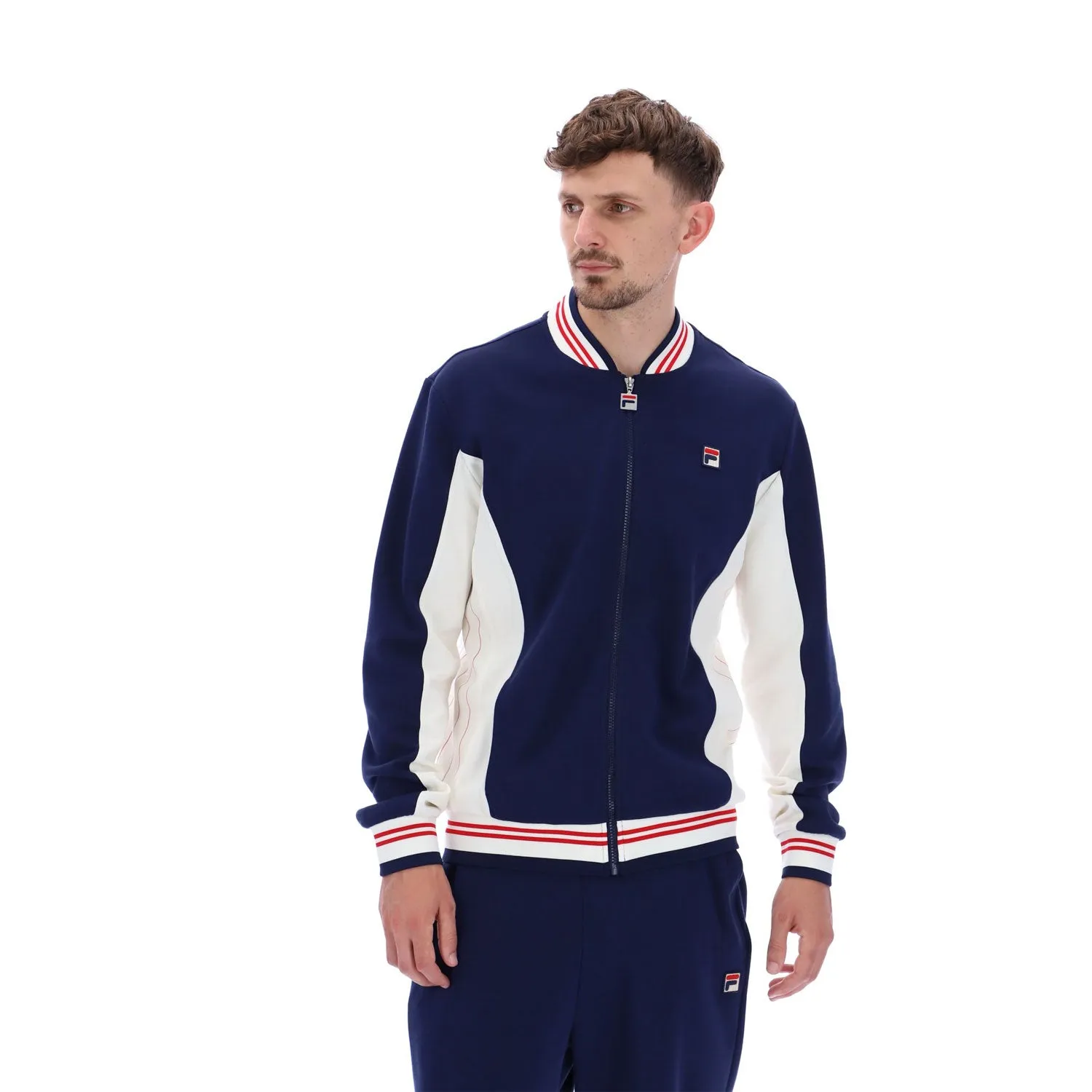 FILA Mens Settanta Retro Baseball Track Jacket - LM161RN1