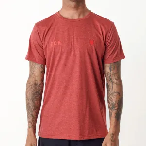 Fox Wordmark Ss Tee (Maroon Melange)