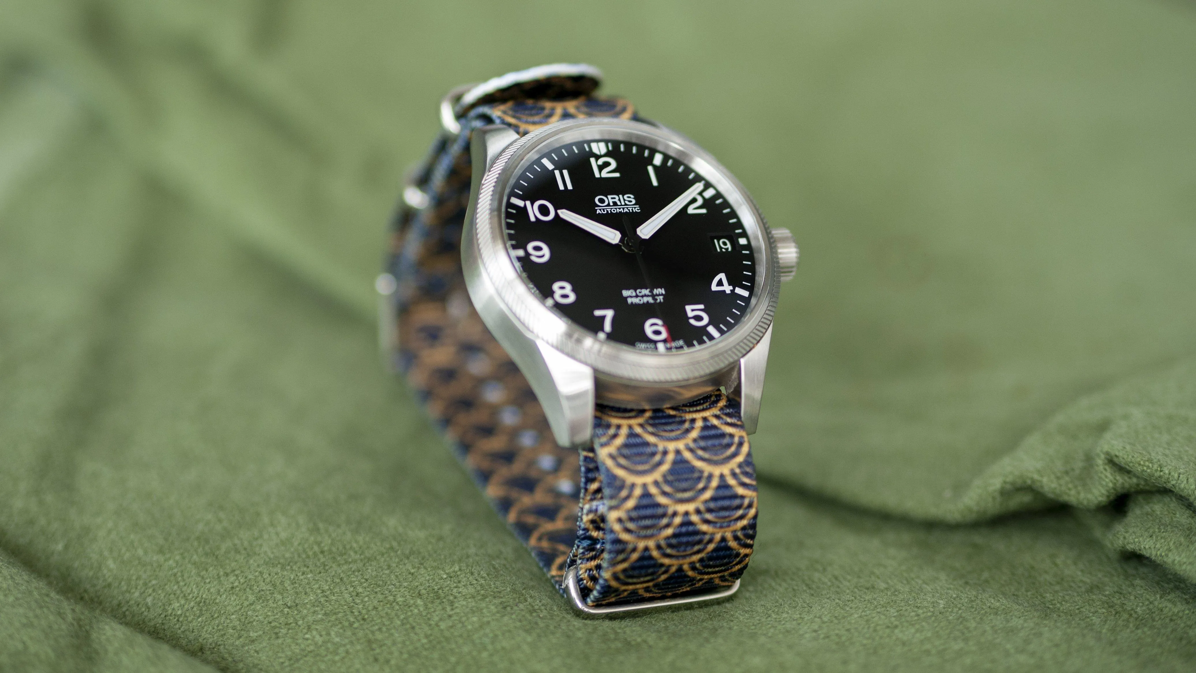 Golden Serpent Graphic Watch Strap