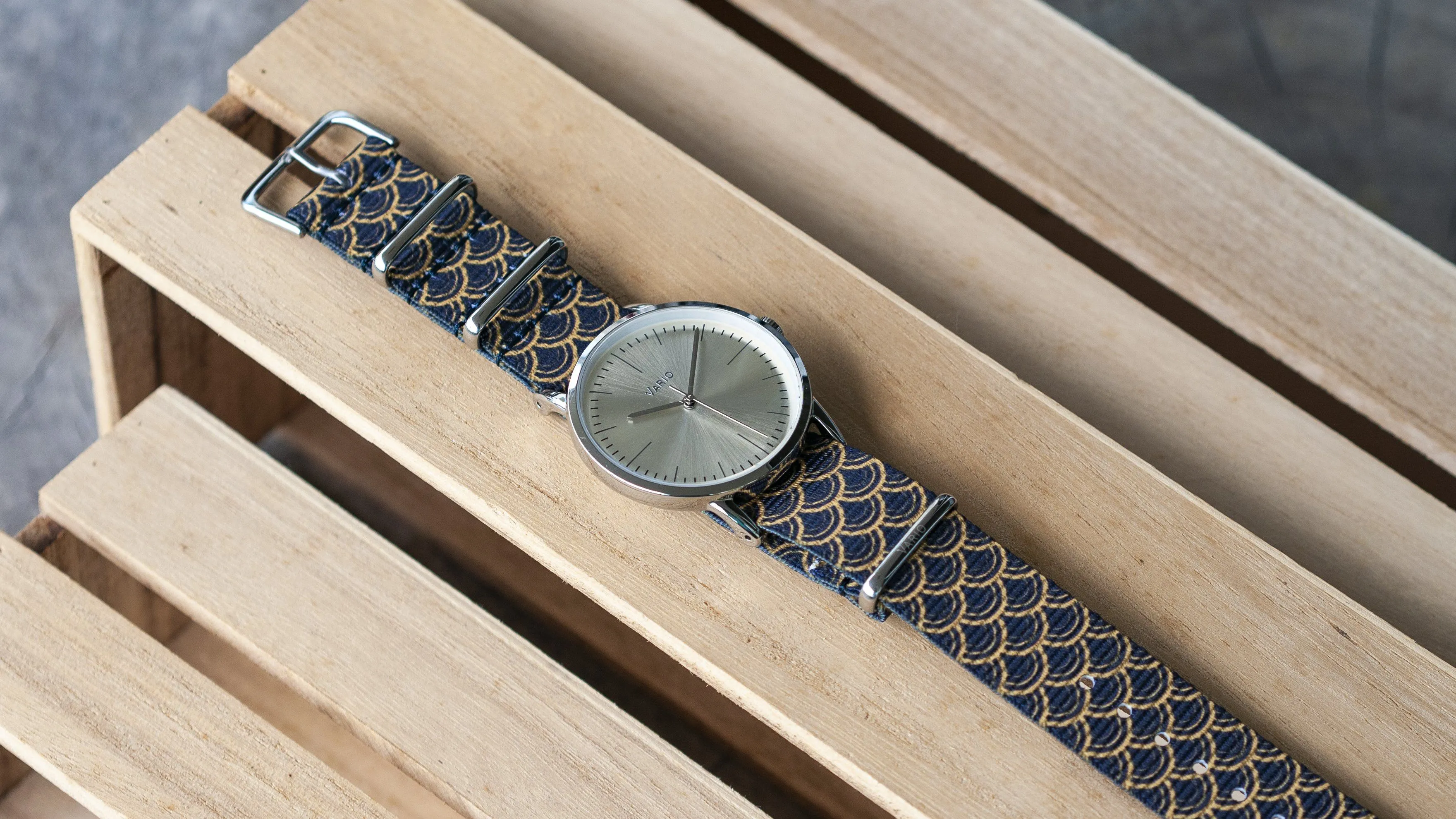 Golden Serpent Graphic Watch Strap