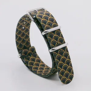 Golden Serpent Graphic Watch Strap