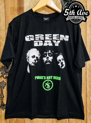 Green Day Punk Not Dead - New Vintage Band T shirt