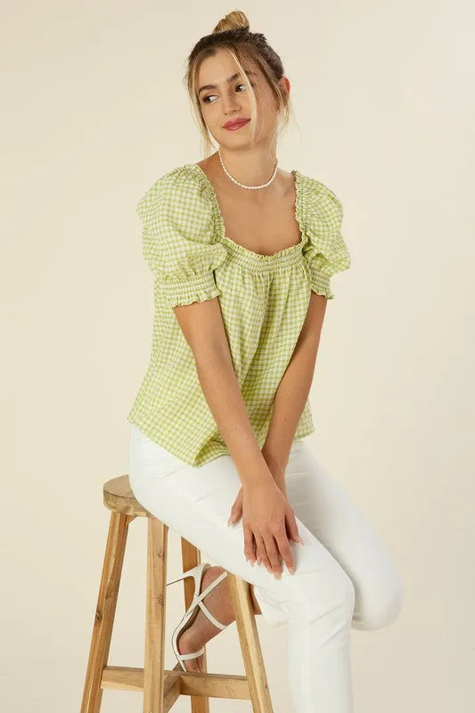 Kamila Gingham Top