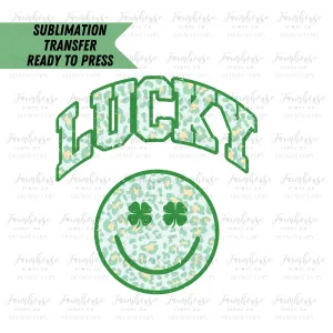 Lucky Shamrock  BOHO, Ready To Press, Sublimation Transfers, Sublimation Prints, Transfer Ready To Press, St Patrick Day