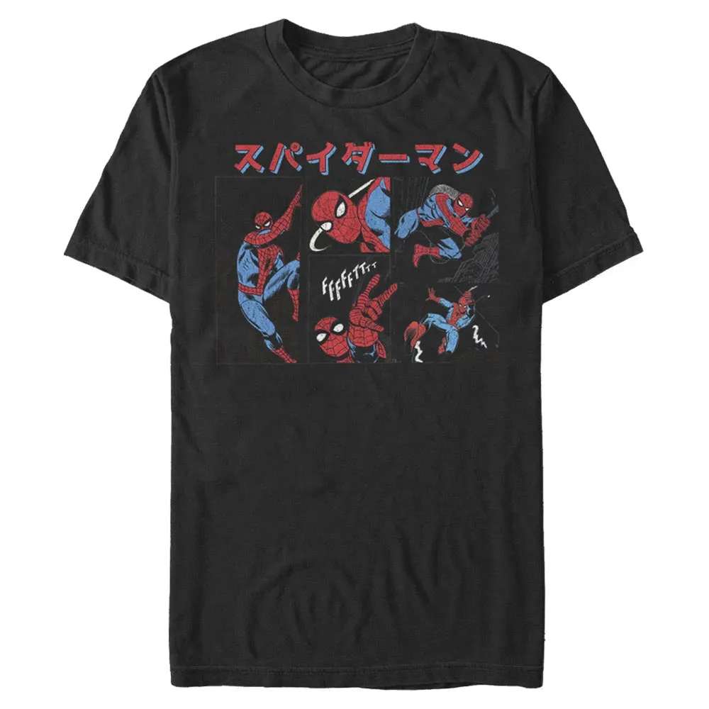 Men's Marvel Spidey Kanji Panels T-Shirt