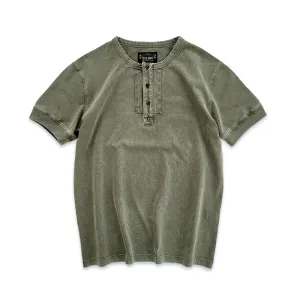 Men's Military Green Henley Shirt