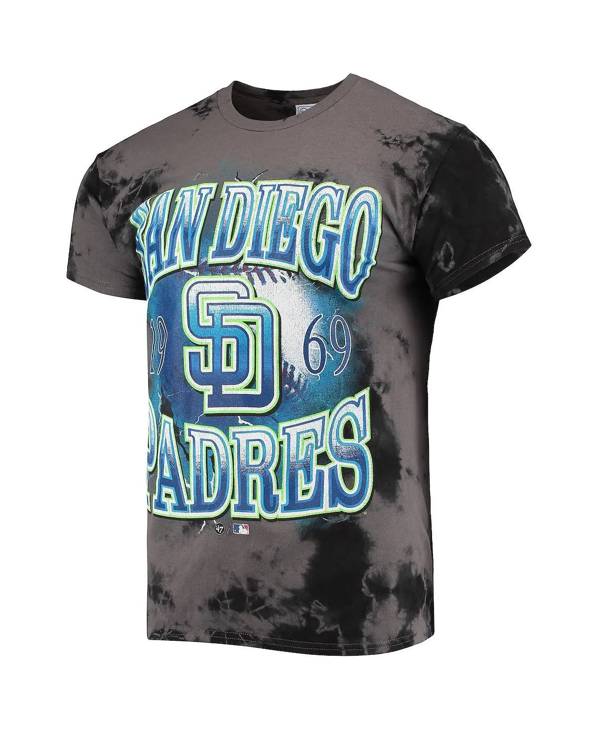 Men's T-shirt '47 charcoal san diego padres wonder boy vintage-like tubular '47 Brand, multi