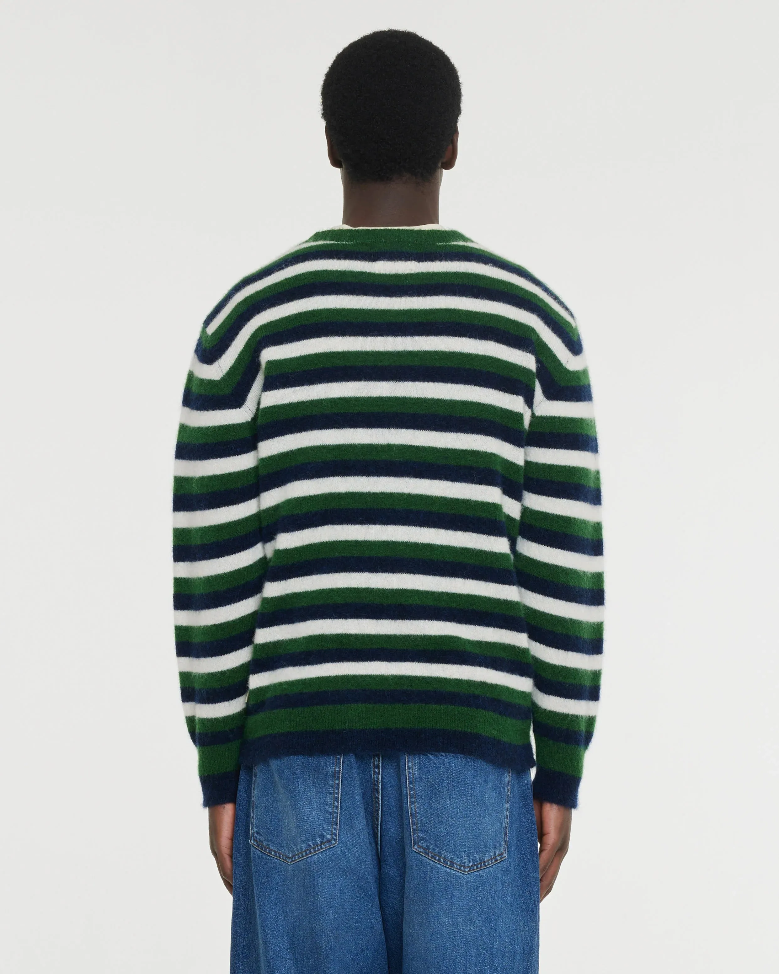 National Park Striped Sweater - Green