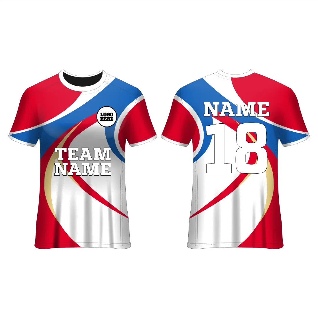 NEXT PRINT All Over Printed Customized Sublimation T-Shirt Unisex Sports Jersey Player Name & Number, Team Name And Logo.2080352224