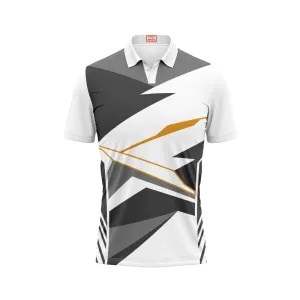 Next Print Customized Polo Neck White Jersey NPTS91