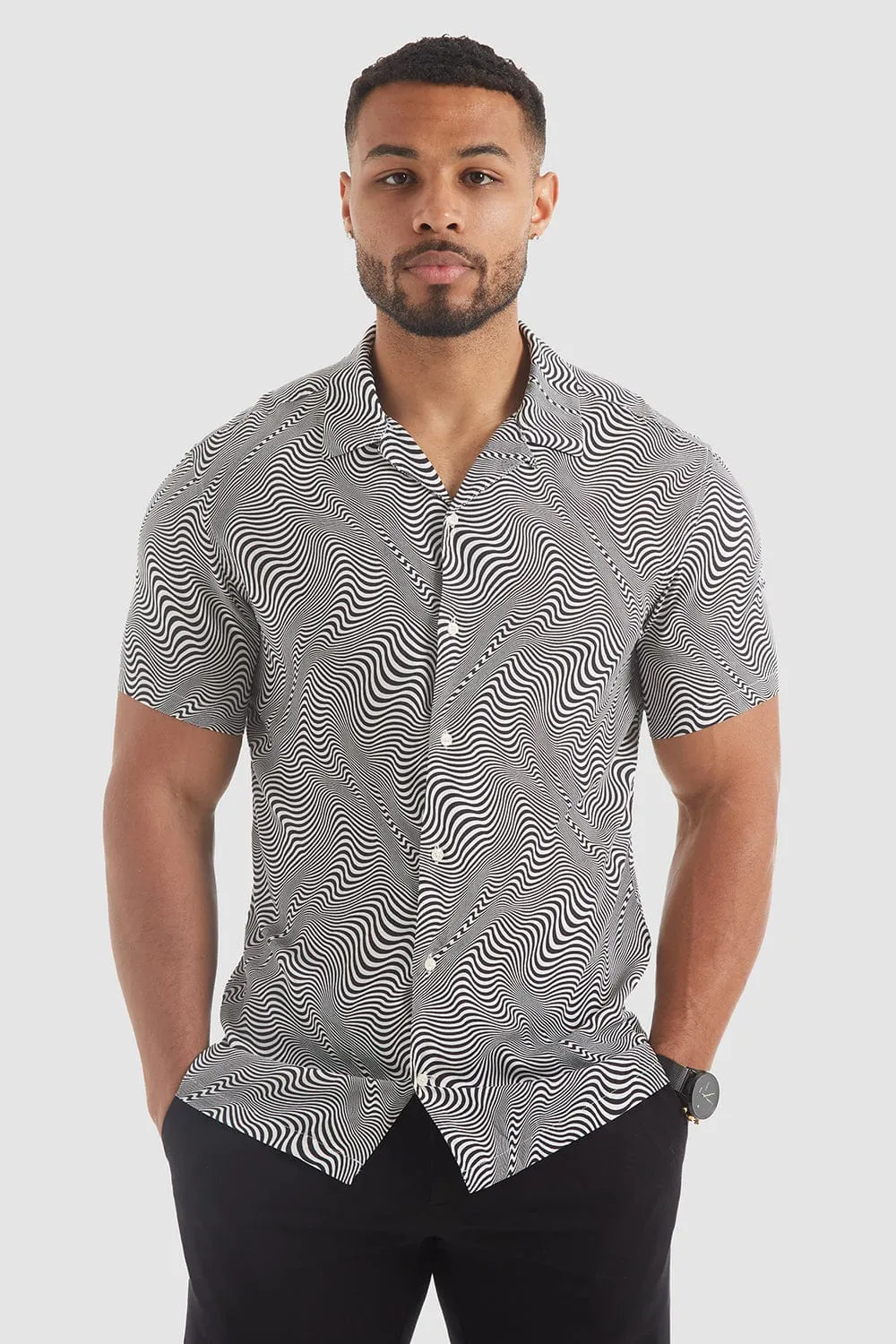 Op Art Print Shirt