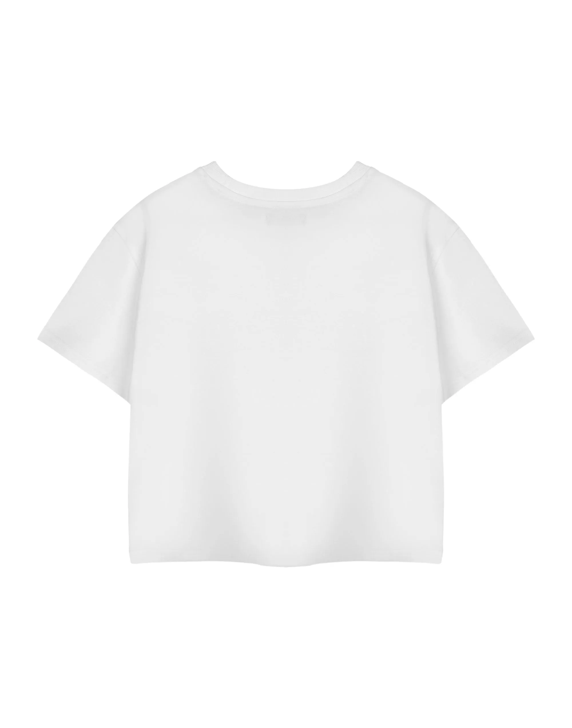 Polly Pocket Retro Logo White Cropped T-Shirt