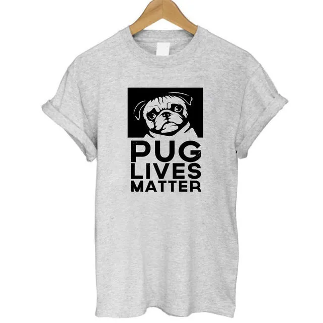 Pug Life Printed Casual Tees