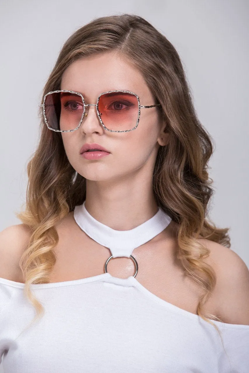 Rania Fawaz - Silver Square Vintage Sunglasses