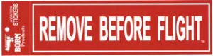 RBF Remove Before Flight Bumper Sticker