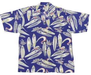 Retro Beach Boy Navy Hawaiian Shirt