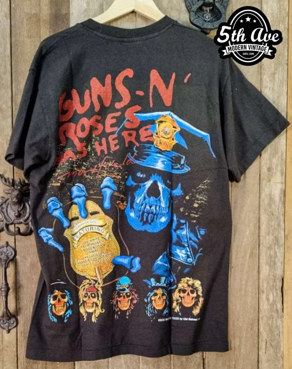 Rock 'n' Roll Attitude: Guns N' Roses Was Here Single Stitch t shirt