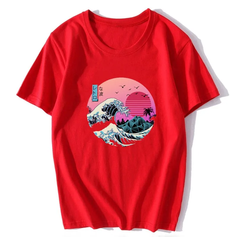 Sakuru Retro Great Wave Shirt