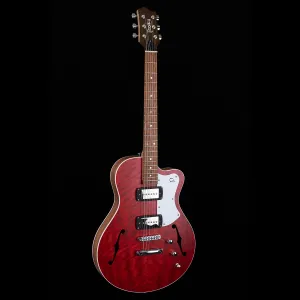 SH90-R Semi Hollow Electric Guitar - Cherry Red