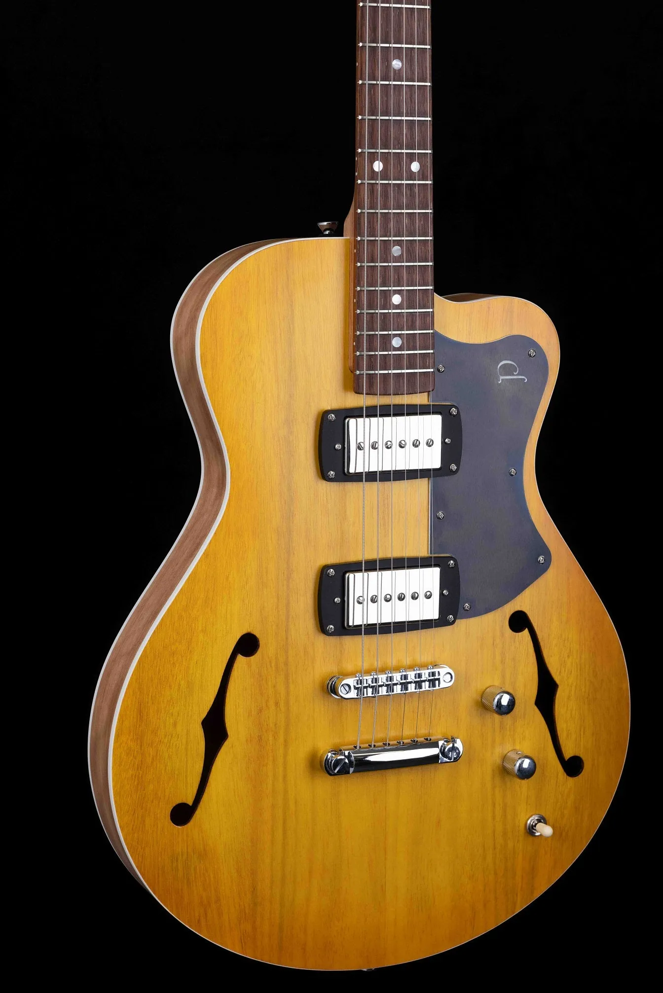 Vintage Yellow SH90-VY Semi-Hollow Electric Guitar - High Performance, Classic Style