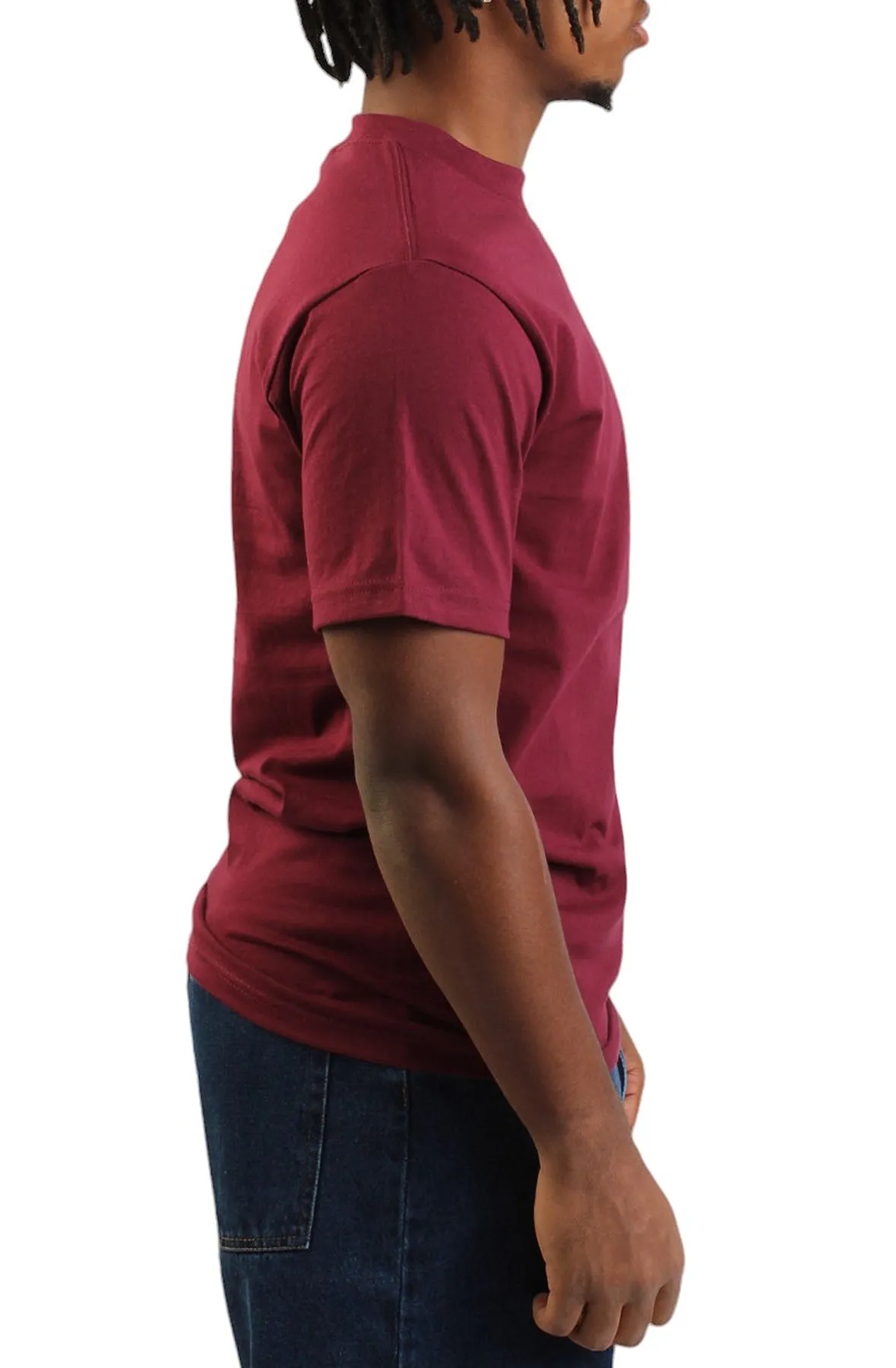 ShakaWear 7.5oz Max Heavyweight S/S Burgundy | MLTD.com