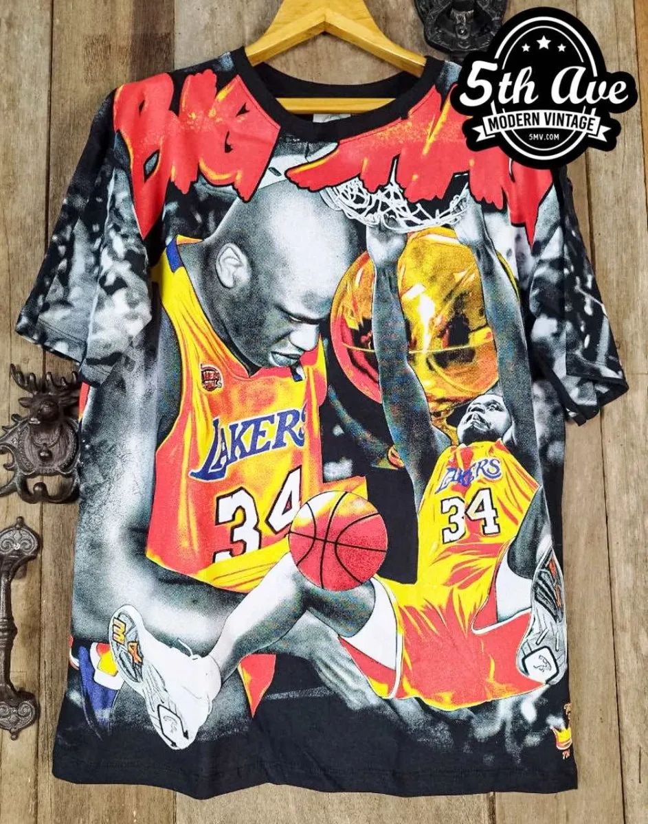 Shaquille O'Neal  Los Angeles Lakers - New Vintage T shirt